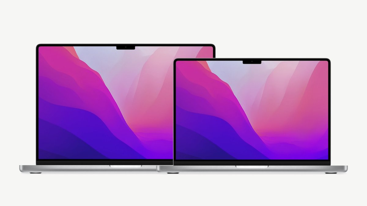 rockleaks's tweet image. #AppleMacBookPro

14.2"/16.2" Liquid Retina XDR
ProMotion 120Hz
1600 nits Peak Brightness
Powered by M1 Pro/M1 Max
3x ThunderBolt 4
HDMI Port
SD Card Slot
MagSafe
No TouchBar
1080p Camera
Fast Charge (50% in 30 mins)
Up to 21 hours Battery

Price:
• 14" - $1999
• 16" - $2499