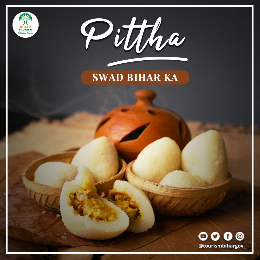 CgiHoc's tweet photo. #Pittha is an authentic #Bihari nourishment which is tasty & flavorful, its outer layer is made of rice flour and stuffing is made of ground pulse which is then steamed in boiling water to serve hot.
#IncredibleIndiaMonth
#AmritMahotsav
#DekhoApnaDesh https://t.co/WkglaRjJfm