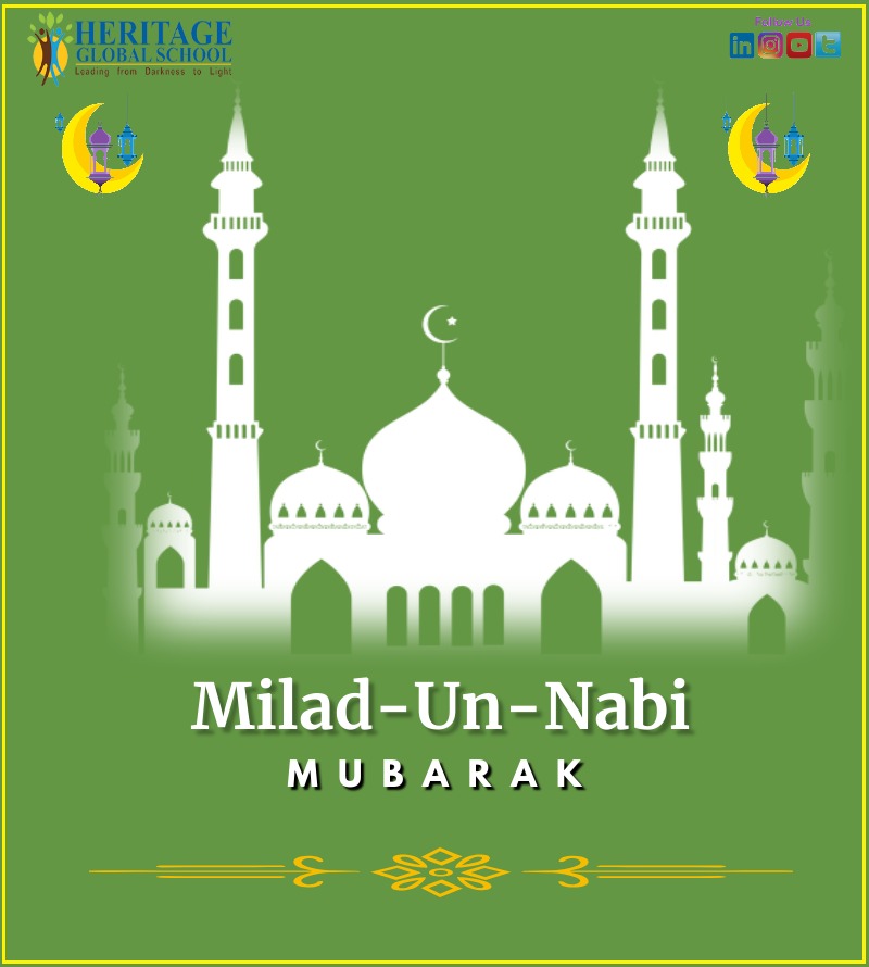 heritage_school's tweet photo. Wishing you and your family a very blessed Milad-un-Nabi.
#MiladUnNabi #Heritageglobalschool #Faridabad https://t.co/LUCZjPwccH