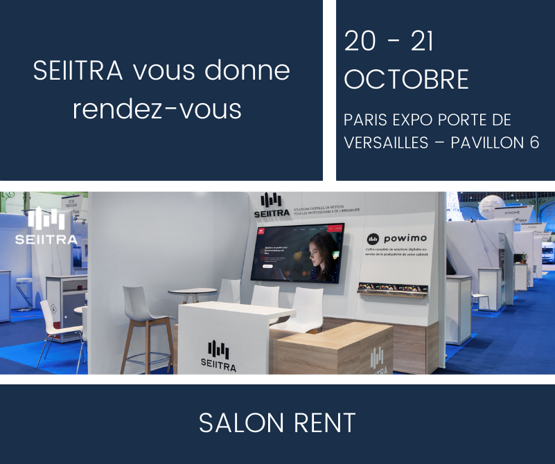 seiitraFR's tweet photo. 👋 L’équipe SEIITRA est présente dès demain au Salon RENT stand F54 !
Venez découvrir les nouveautés de #Powimo 🚀
🗓 Rendez-vous les 20 et 21 octobre 2021
📍 Porte de Versailles
Pour plus d’informations 👉 https://t.co/QNpl1TBxXT

#immobilier #syndic #gérance #digital #salon https://t.co/o2hhswyKMA