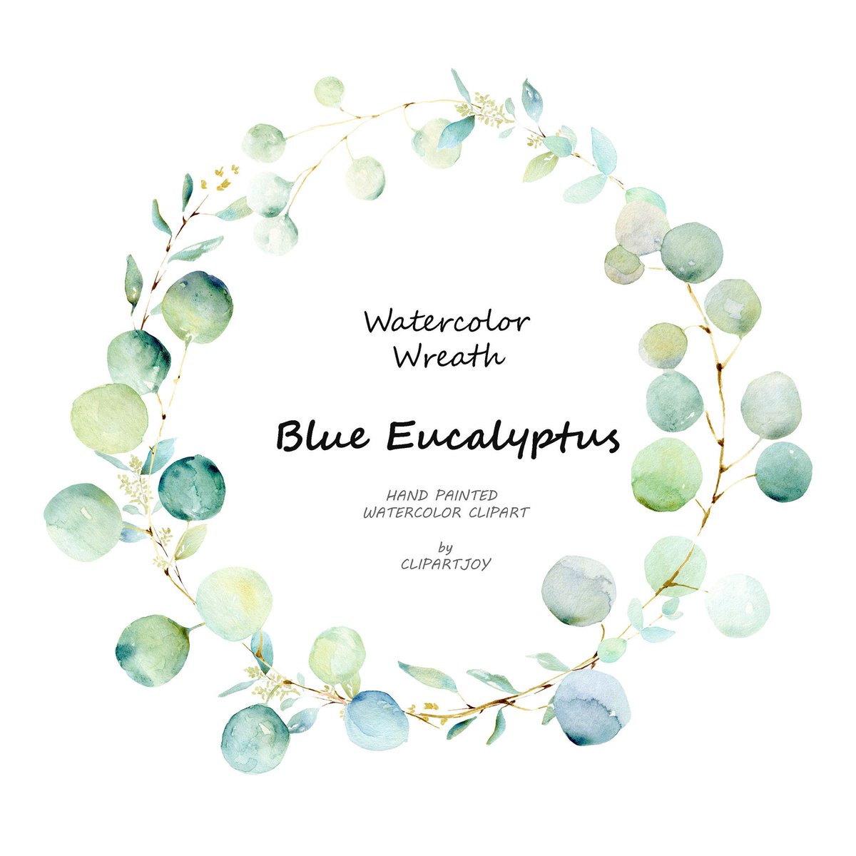 clipartjoy's tweet photo. Watercolor Eucalyptus Wreath Clipart: Handpainted Graphic | PNG | Digital Download https://t.co/LIZxID8Zm7 #watercolorwreath #eucalyptusclipart #diyinvitations #diycards #diylogo #diybranding #watercolorclipart #botanicalclipart #watercolorwreath #wreathgraphic https://t.co/wx9RdqSYbR