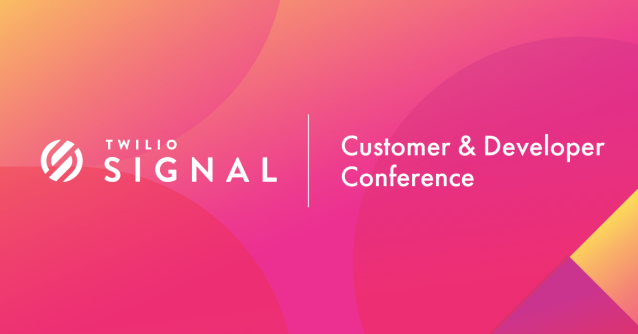 dmuml10's tweet photo. Join leading developers and companies building the future of communications this week at #SIGNALConf. https://t.co/X6Ohmxv0PX https://t.co/0CTReaG6fZ