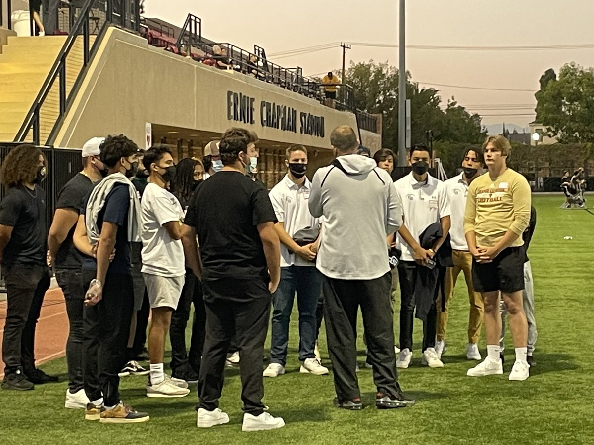 Brenden1744's tweet photo. Chapman Univ vs Cal Lutheran. Thanks coaches for the game day recruit visit. Had a great time. https://t.co/6kXwlDISpX
