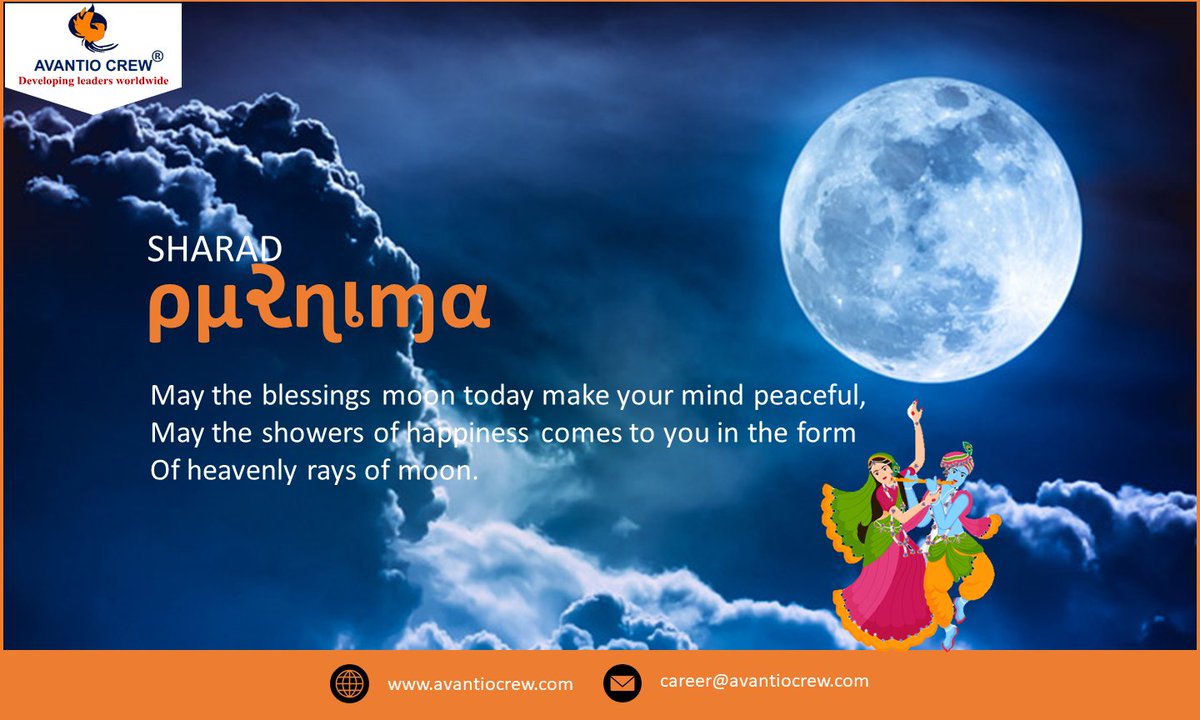 avantiocrew's tweet photo. Happy Sharad Purnima to all 🙏 
#SharadPurnima2021 
@avantiocrew https://t.co/VQWn0kZSpQ