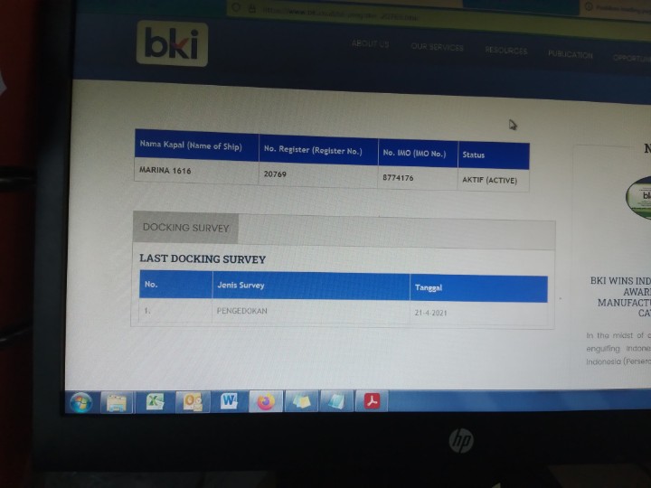 rizkylbs_'s tweet photo. @BKI_1964 min.. klo untuk melihat data kapal (grt, nrt, tahun pembuatan, dll) itu gmna ya? Karna tampilan di website nya berubah https://t.co/5uwdWmjfwG