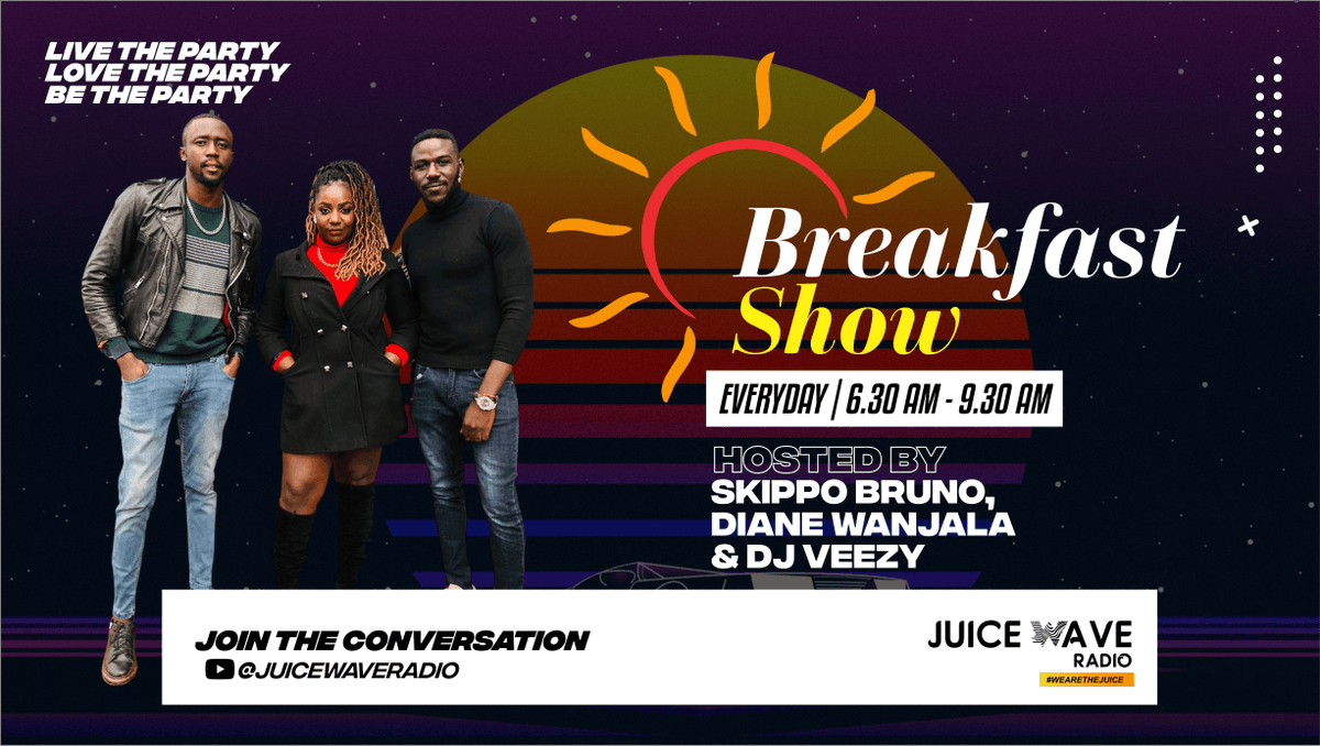juice_kenya's tweet photo. A very goodmorning to you tell us where you are juicing from? #juicewithskipponveezy #juicewaveradio https://t.co/qbxsA7EQE7