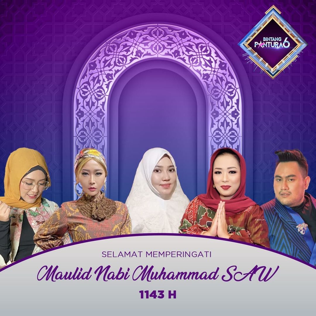 BP6_INDOSIAR's tweet photo. Bintang Pantura 6 mengucapkan Selamat Memperingati Maulid Nabi Muhammad SAW Tahun 1143 H😊🙏 https://t.co/ebUvQ5RbEg