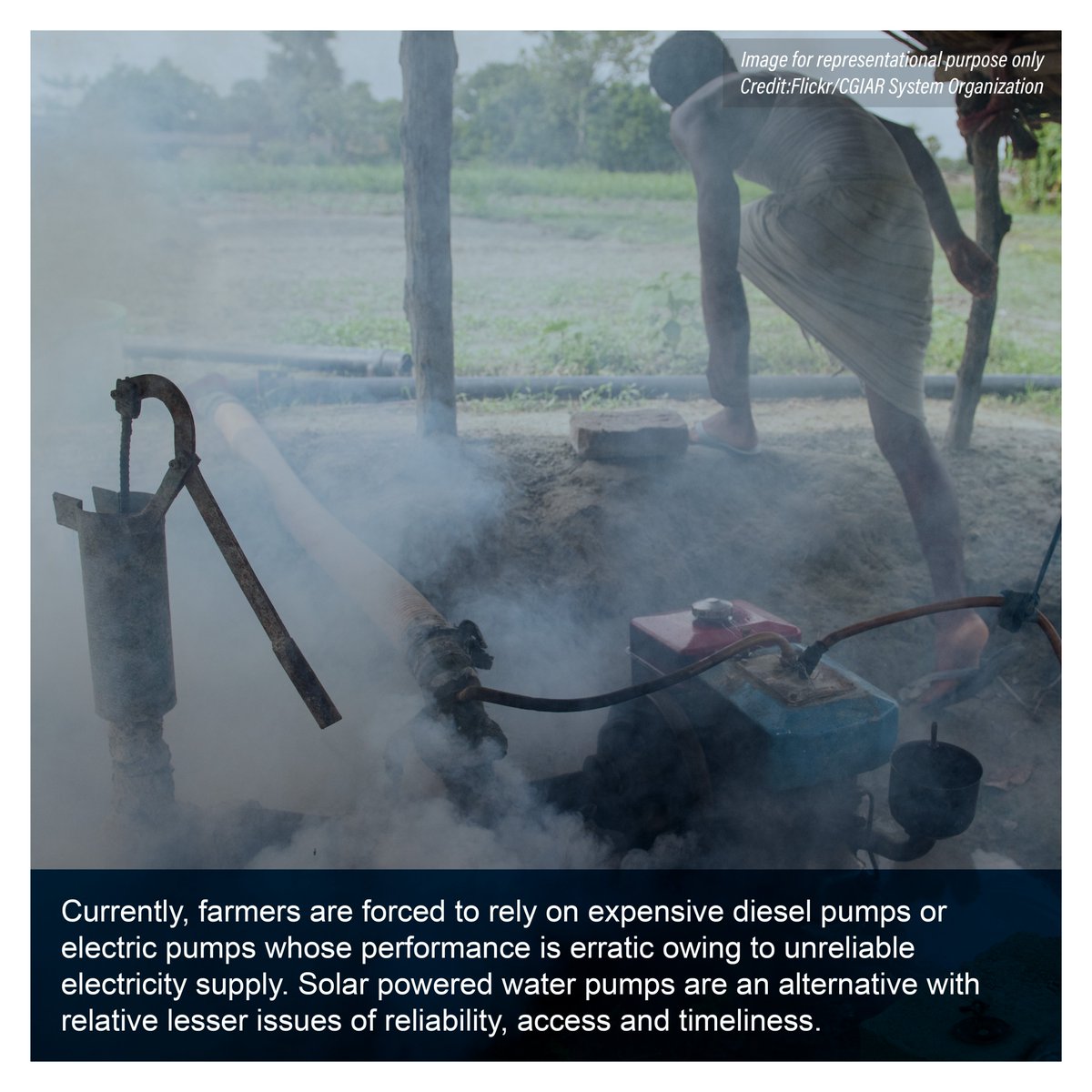 WRIIndia's tweet photo. #JharkhandEnergyAccess | A portable solar pump currently being tested in Gumla and Khunti districts, weighs around 6 kilograms &amp; can be easily carried on a bicycle. It aims to enhance access to irrigation, especially for small-holder farmers. 

Know more: https://t.co/YMfqVE7fMn https://t.co/5DArBtNA8M