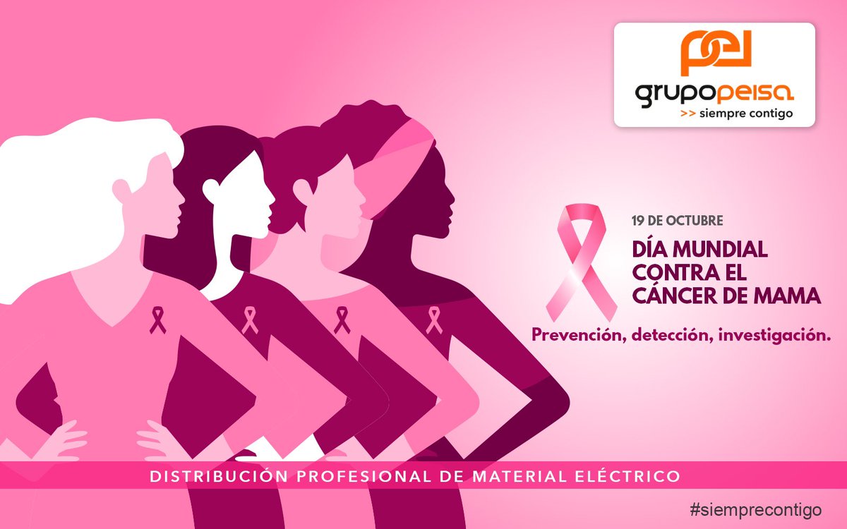 💗Prevención, detección e investigación, las claves en el #DiaContraelCancerdeMama 

En <a href="/grupo_peisa/">Grupo Peisa</a> admiramos vuestra valentía, el esfuerzo de las familias que alientan, a los cuidadores y sanitarios que cuidan, y a los investigadores que luchan contra esta enfermedad 💕.