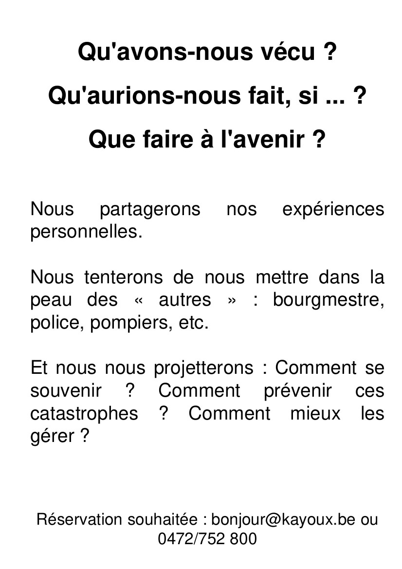 KayouxBE's tweet photo. Les inondations du 15 juillet à Ottignies ?
Vous avez votre mot à dire, une expérience à partager.
Nous pouvons, ensemble, trouver des solutions ! https://t.co/c1vy3P8HrY