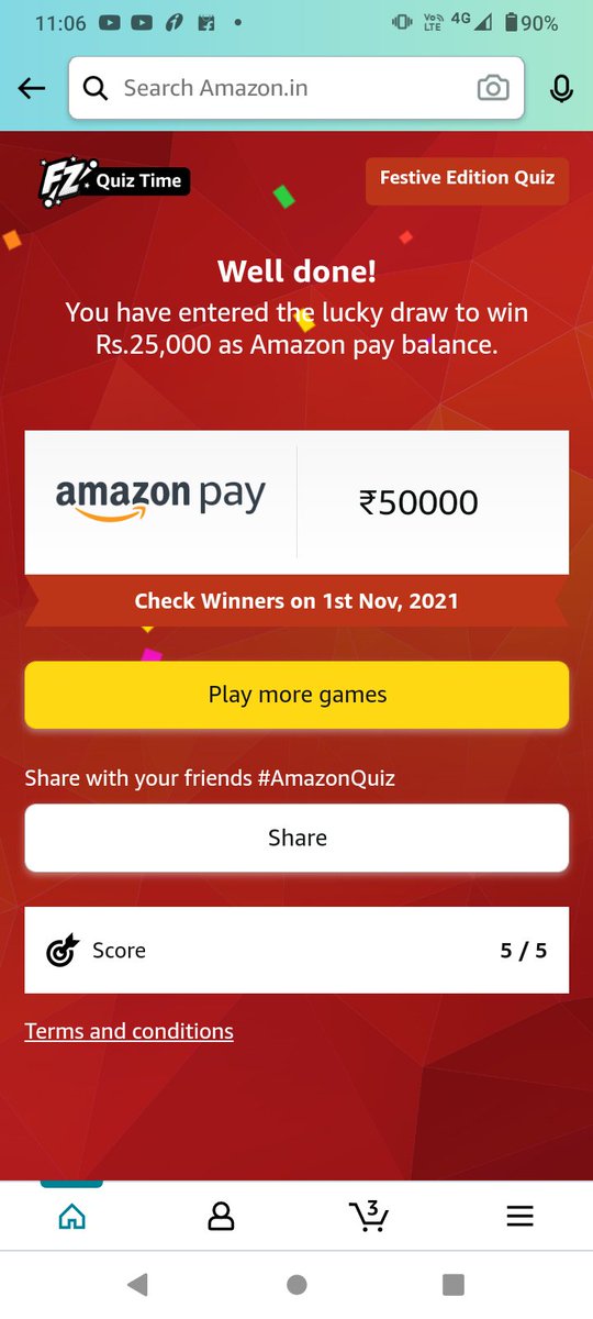 JaydeepNakar's tweet photo. #AmazonQuiz https://t.co/5HBelKat8b