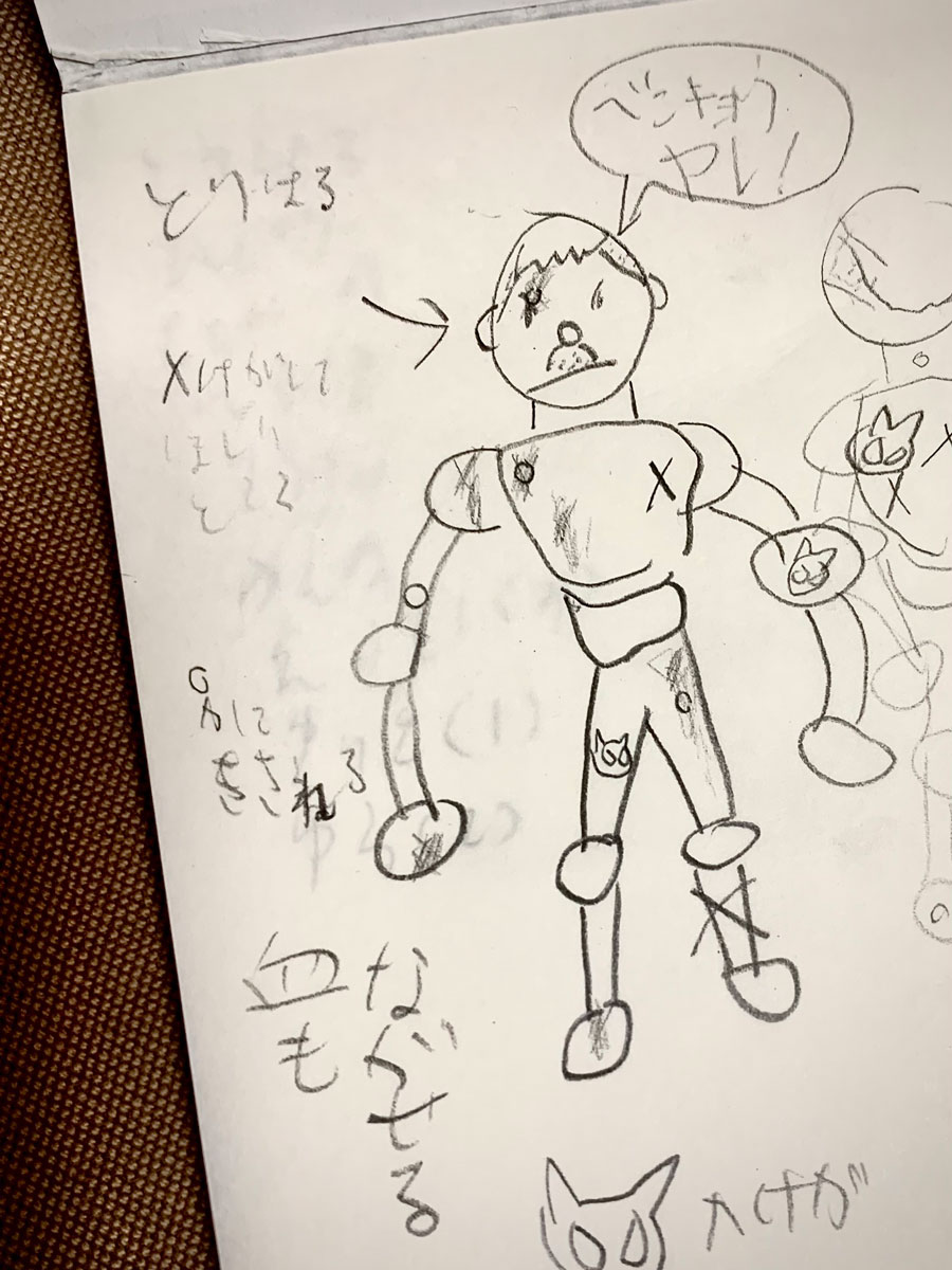 リビングに息子の字で「デスノート」と書かれたメモ帳が落ちていたので、もしかして学校でいじめにあったりしているのでは!?と心配して見てみたら、1ページめに僕の名前が書いてありました。
