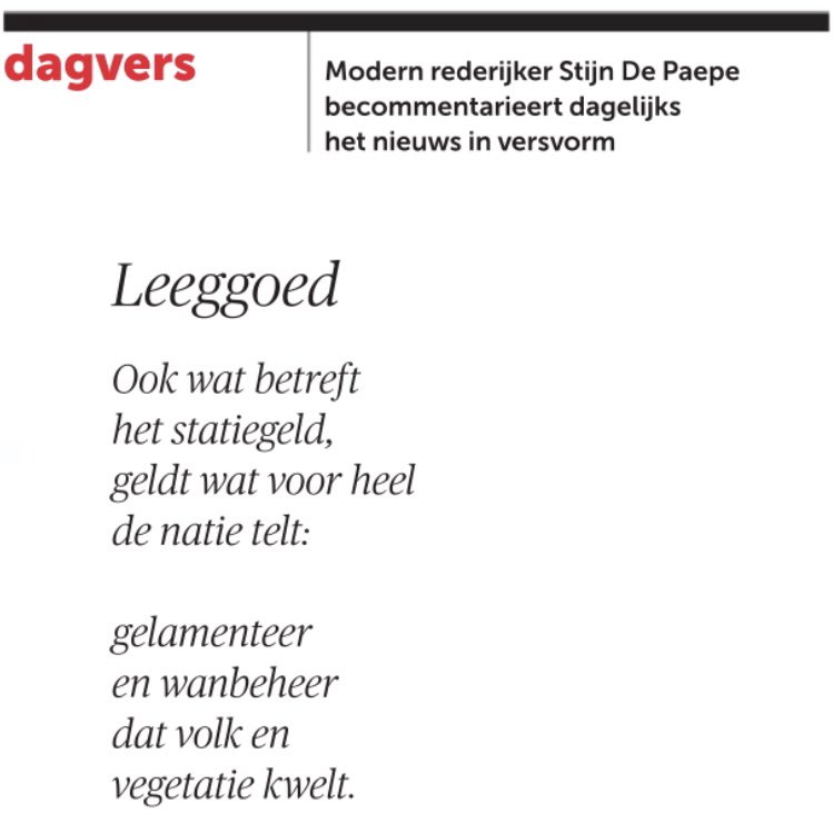 Liever verder geslabakt 
dan het zwerfvuil aangepakt.
🧃
#statiegeld <a href="/demorgen/">De Morgen</a>: