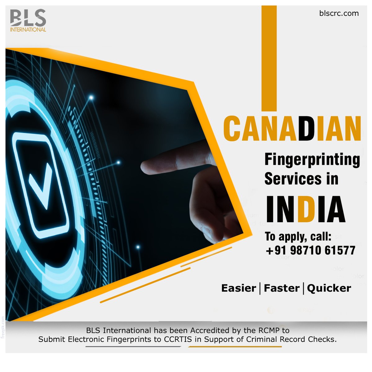 blscrc's tweet photo. Namaste #India! #CanadianFingerprinting services now in your country. For more info call us on +91 98710 61577 OR visit: https://t.co/r1GVVNV0oJ
#BLSCRC #fingerprinting #NewDelhi https://t.co/oU7Z7oqzVk
