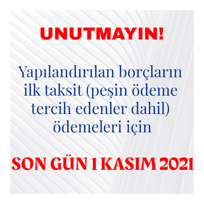 Son Gün 1 Kasım 2021 ! 
#bakayymm #bakay #ymm #yeminlimalimüşavir