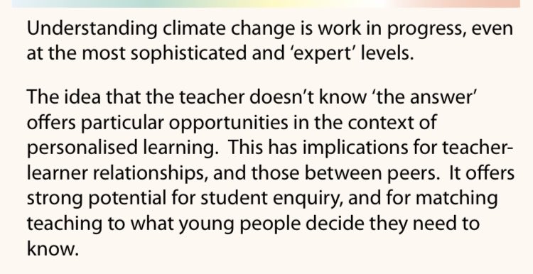 Tidegloballearn's tweet photo. As teachers and educators, how do we best respond to controversies and emerging new knowledge about the climate crisis? What are the implications for teaching and learning? #ClimateCOP https://t.co/6EcOJLadxL
