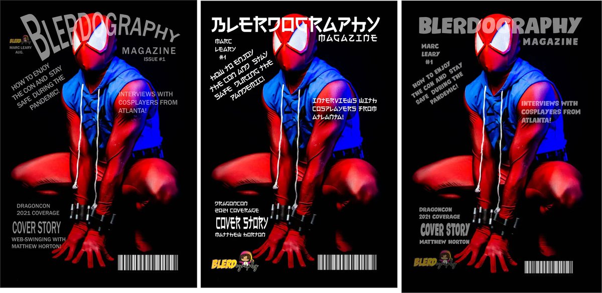 blerdography's tweet photo. Which magazine cover mock up do you like better? 1, 2, or 3. I'm working on some future projects and would like some feedback from the cosplay community. 

#magazinecover #blerdography #blacknerd #cosplay #cosplaymagazine #blackcosplayers #cosplayphotography #cosplayingwhileblack https://t.co/AJYpeIy5ZZ
