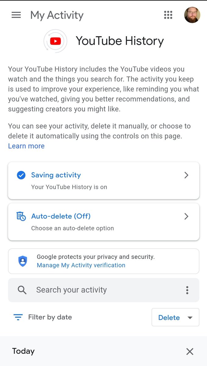 bakamic_'s tweet photo. @YouTube is there a way to restore my watch history that has been randomly deleted three times now? If not, is there a way to prevent it from happening again? https://t.co/tdHULeVjC7