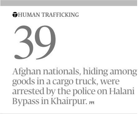 Dawoodpotojamal's tweet photo. 39 #Afghan nationals, hiding among #goods in a #cargo #truck, were #arrested by the #police on #Halani bypass in #Khairpur. @PPI_NewsAgency
#HumanTrafficking #refugees #NoRefugees #NoAfghans #NoAfghanRefugeesInSindh #Sindh https://t.co/0z56wSGZg7