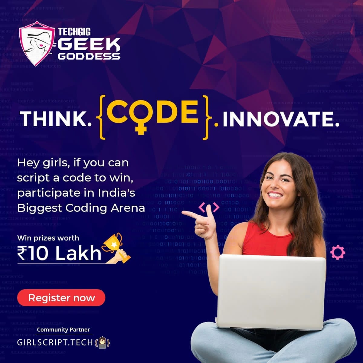 GirlscriptC's tweet photo. Hurry up and Participate Now ⬇️
🔗https://t.co/0gvl8s12y4

23rd Aug - 20th Nov, 2021

#girlscriptfoundation #TechGig #GeekGoddess #TechGigGeekGoddess #TechGigGeekGoddess2021 #GirlsLetsCode #TechGigWomen #womenintech https://t.co/6zh4tJknsn