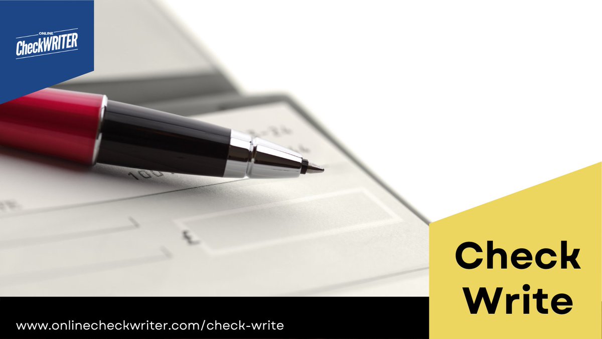 Online Check Writer tweet media