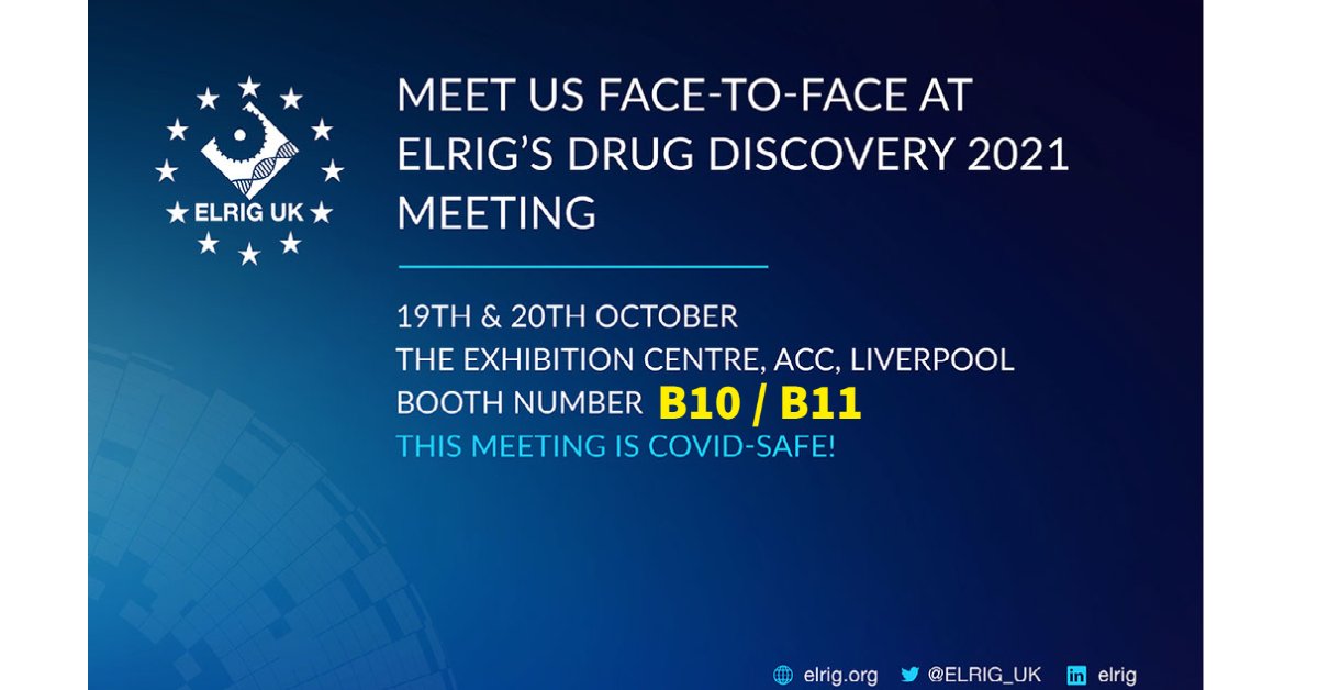 Yokogawa_LS's tweet photo. Today is day one of ELRIG's Drug Discovery Meeting in Liverpool. Join our booth and get to know our products for High Content Screening, Spinning Disc Confocal, and Single-Cell Manipulation.

Visit us at booth B10 / B11!

#ELRIG #drugdiscovery #drugdiscovery2021 https://t.co/GeEu3eVjg8