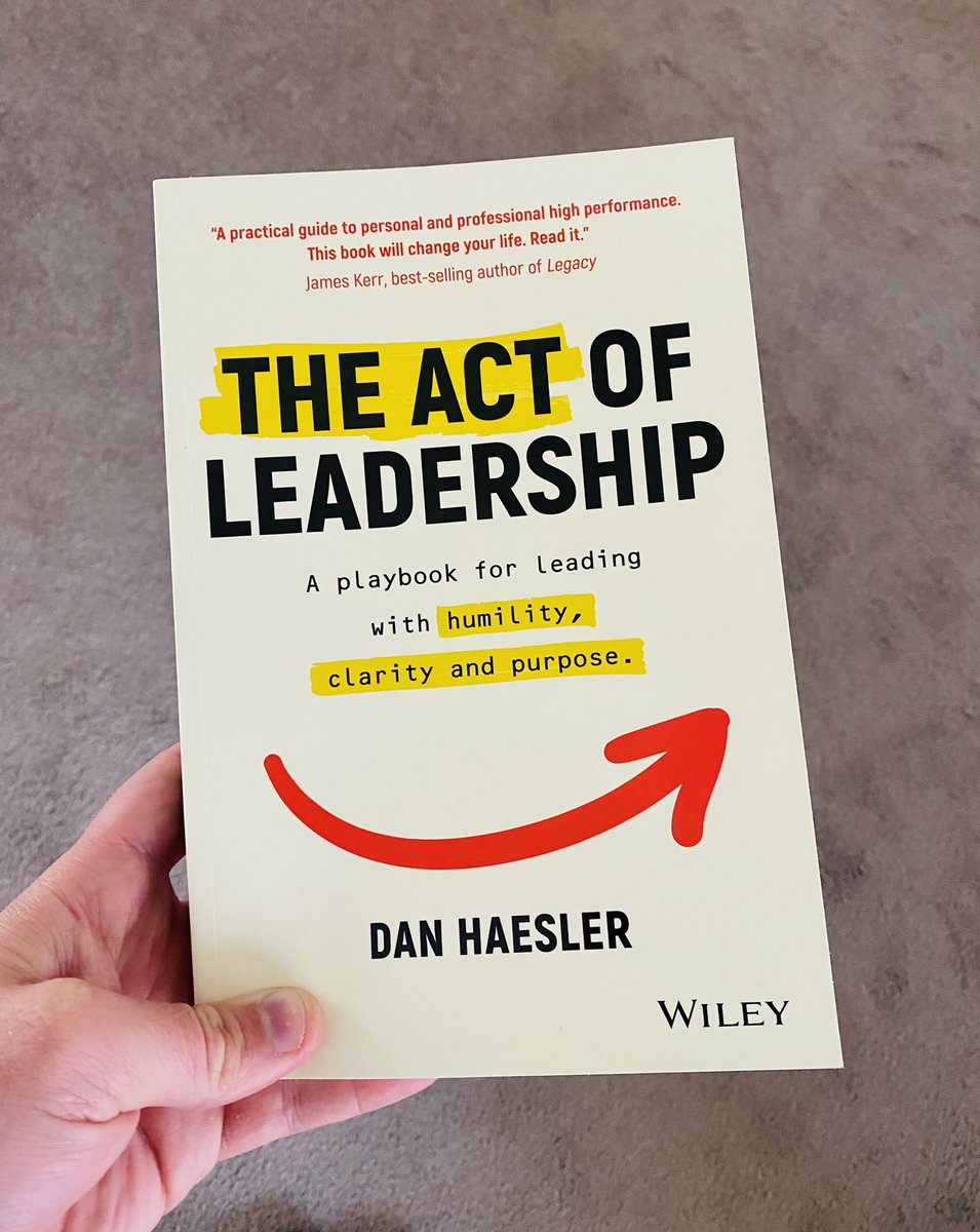 After immediately being inspired by the “Habits of Leadership” podcast, I bought this book without hesitation. Can’t wait to dive into this. Thanks @danhaesler! I look forward to reading it and listening to you and Perko ‘chew the fat’ on your next episode!