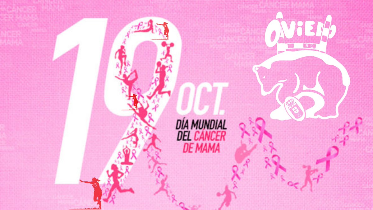 RealOviedoRugby's tweet photo. En el día mundial contra el #CáncerDeMama y en el resto de días del año, nuestro apoyo a quienes luchan por superarlo y a quienes luchan por curarlo. https://t.co/gkC6WDnXr7