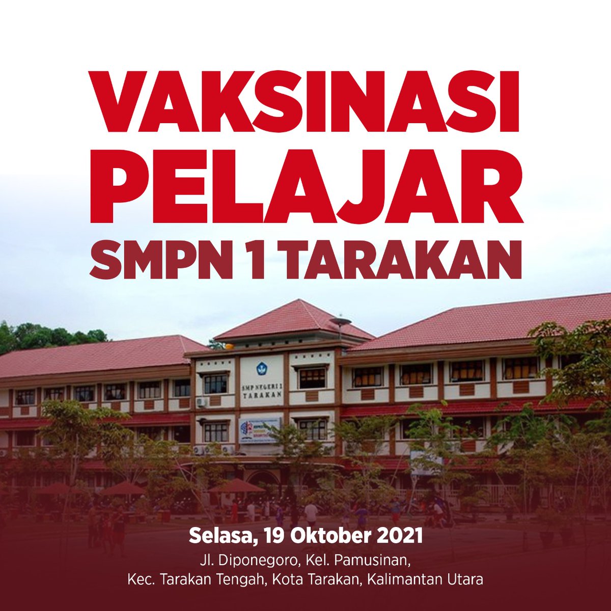 kegiatan vaksinasi massal di Kalimantan Utara kembali digalakkan bekerja sama dengan semua instansi dan menyasar pelajar. #KaltaraSuksesVaksinasi