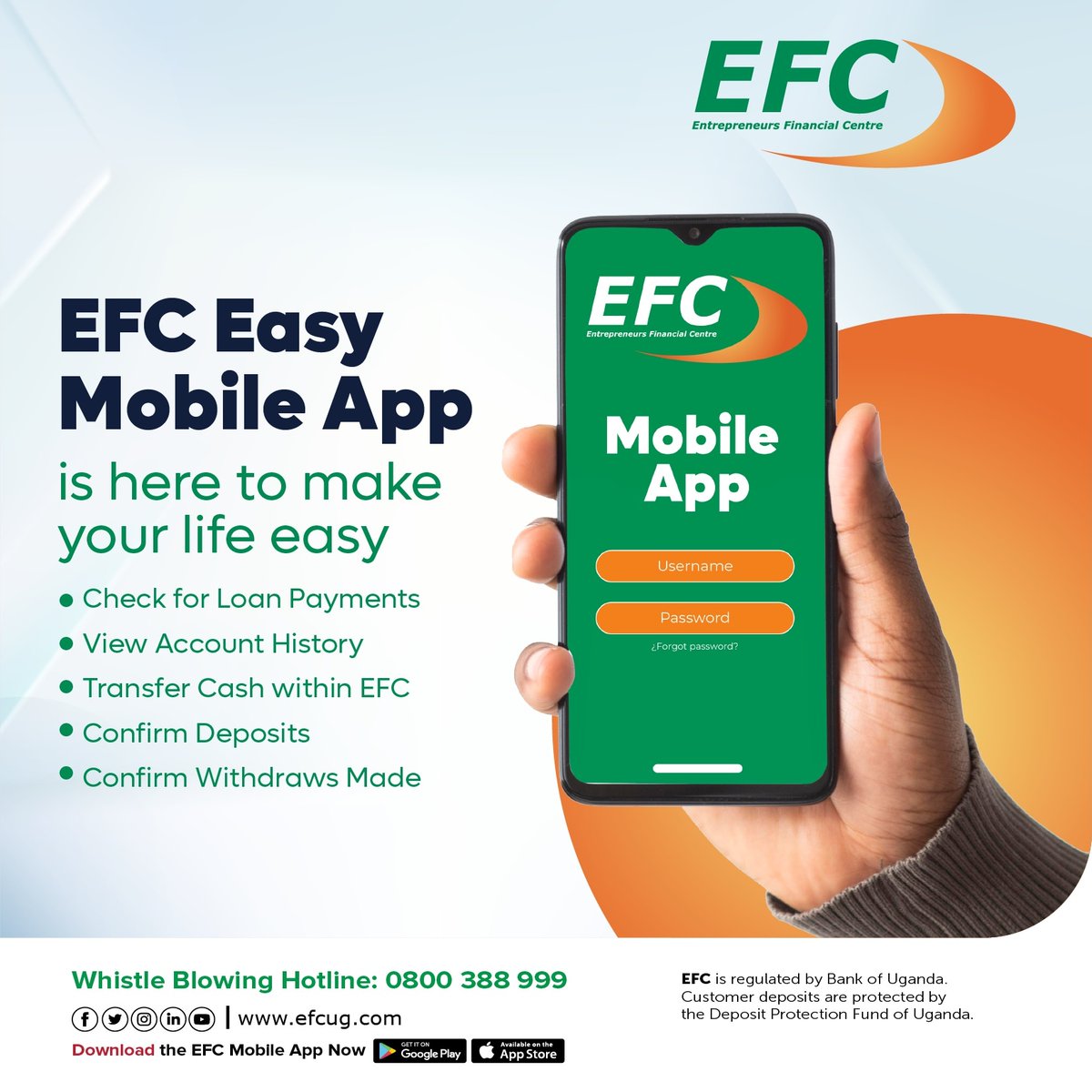 efcug_care's tweet photo. Download the EFC app on play store or app store today.#GoFurtherWithEFC #easybanking #downloadapp https://t.co/xdu4ZYL6hX