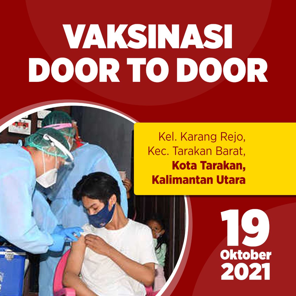 Rara_932's tweet photo. Semua pihak mulai dari pemerintah daerah, TNI, dan Polri melalui fasilitas kesehatan yang ada sedang berupaya melakukan percepatan Vaksinasi agar berada di atas 50 persen dalam dua minggu ke depan. #KaltaraSuksesVaksinasi https://t.co/rBbk8BhaNM