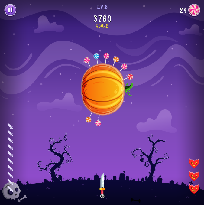 doondookstudio's tweet photo. Only 5 days left to buy the #HTML5 game:
"Halloween Knife"
Don't miss this amazing opportunity and engage your audience!

Licenses left with 30% discount: 3 out of 10
Contact us to order the game:
https://t.co/37ysqKRUy2
#indiegame #indiedev #indiegamedev #gamedev #gamedeveloper https://t.co/t0BQdG9i5W