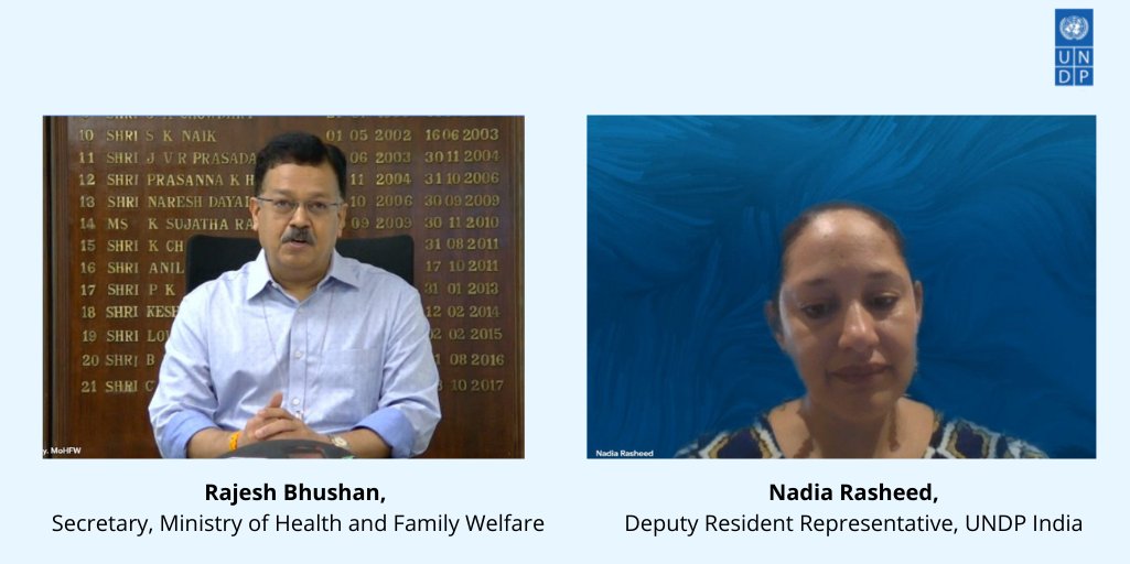 UNDP_India's tweet photo. Training #CommunityRadio 📻 stations to fight #COVID19.

Ahead of the festive season, Rajesh Bhushan Sec @MoHFW_INDIA &amp; @NadiaRashd DRR @UNDP 🇮🇳 highlighted the importance of 📻 to broadcast #COVID19 awareness in local dialects to reach marginalized communities. @OneWorld_EDAA https://t.co/zN3iKt3mRO