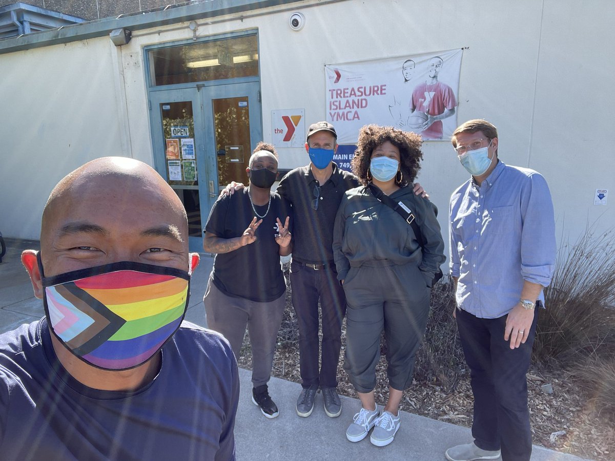 chadnico's tweet photo. Still pumped from visiting @ymcasf’s #TreasureIsland site team (Shiante, Betty &amp; Justin!) w/John Baker of our #AssociationBoard last Friday! #CenterOfCommunity #MakingConnections #BuildingBridges #TalkingImpact @EmbarcaderoYMCA @YMCABruning https://t.co/jgysTj0Oi7