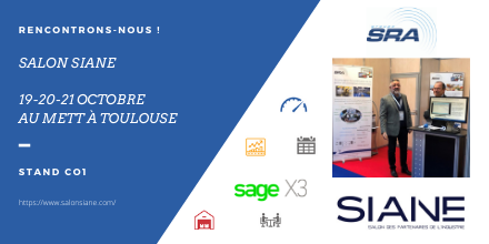 groupe_sra's tweet photo. Le @SalonSiane commence aujourd'hui ! Retrouvez notre équipe toulousaine sur le stand C01 ces 3 prochains jours afin d'échanger sur votre #ERP avec #sageX3 https://t.co/ijsYN1QcyO