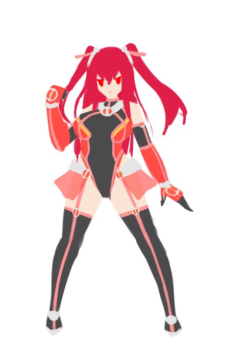 クリムゾンフレアちゃんの全体イメージ 