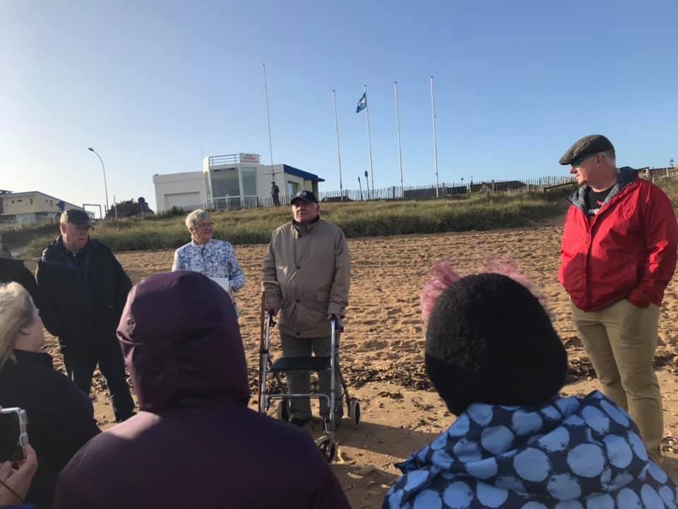 ToursSolway's tweet photo. More photos from our tour 2yrs ago when we paid our respects to our British, and specifically our Scottish, Regiments and heroes that fought on D Day and across Europe. We laid a poppy spray on Sword Beach where One of our guests dad had landed in 1944.
#SolwayBattlefieldsTours https://t.co/xAI53ObNET