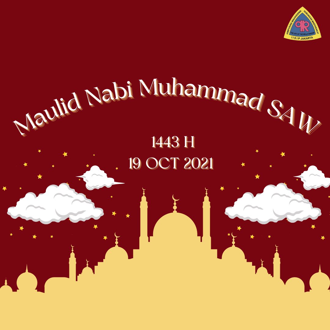 Selamat memperingati Maulid Nabi Muhammad 1443 H. Semoga akhlak mulia Rasulullah senantiasa menjadi pedoman para umat manusia dalam menyalurkan energi baik ke sesama✨

___________
Kabinet Akusara
Hima Humas IISIP Jakarta

#himahumasiisipjakarta
#himahumas
#maulidnabi1443H