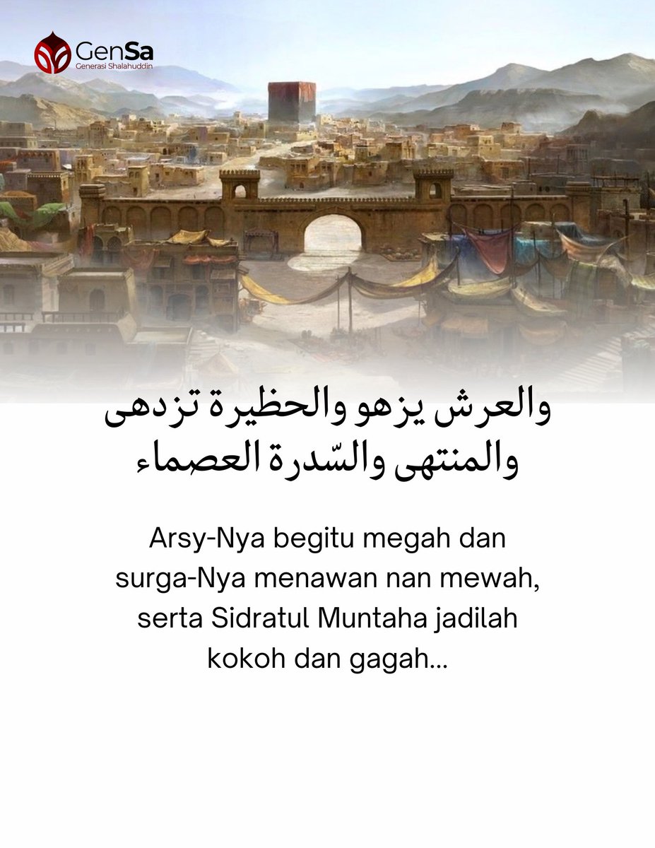 GenSaladin's tweet photo. Terjemah bebas dari syair karya "Amir Asy Syuara", Ahmad Syauqi, tentang bagaimana dunia ini menjadi semakin indah setelah hadirnya Baginda Nabi.

Shalallahu alaihi wa sallam... ❤️ https://t.co/jYAb7lHzFy