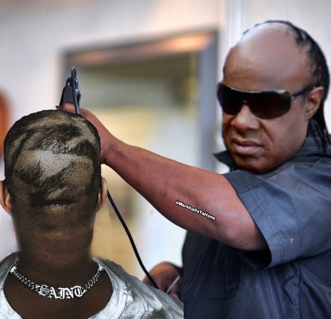Eugen_0108's tweet photo. Don't Wonder no more about who Kanye West's barber is. It's Stevie. https://t.co/yGpUBNiatM