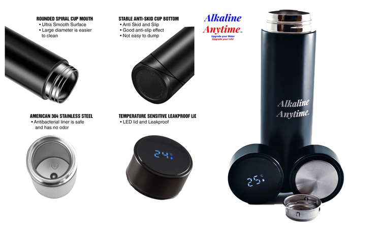 AnytimeAlkaline's tweet image. Keep cold or hot your drinking water by use this Alkaline Anytime executive alkaline water bottle flask comes with 2 Lids  with TEMPERATURE DISPLAY IN CELSIUS  and Stainless Steel standard vacuum seal lid. For more - alkalineanytime.net/collections/wa…
#AlkalineWaterPitcher