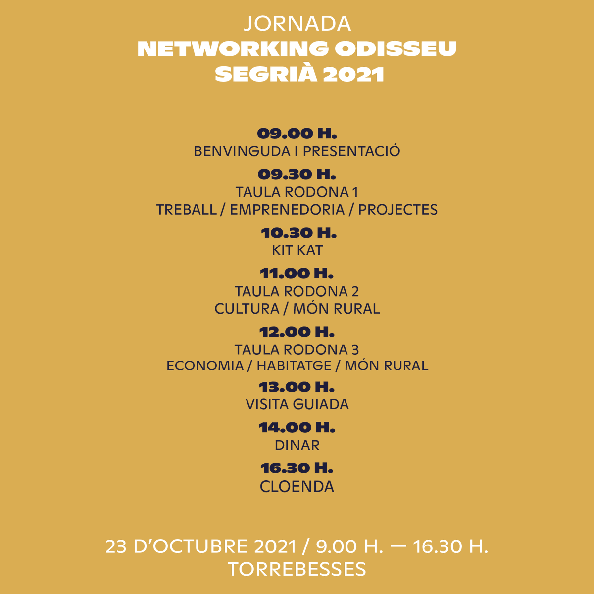 forastering's tweet image. 📢📢#Forastering! 
No et perdis la Jornada @Pro_Odisseu "Aposta per tu i per un món més rural" que @jovesegria i @SegriaPromEco @CCSegria organitzen aquest dissabte a #Torrebesses per parlar d'arrelament i repoblament.

👉Passa't al #forastering!
❤️Al #Segrià, qualitat de vida!
