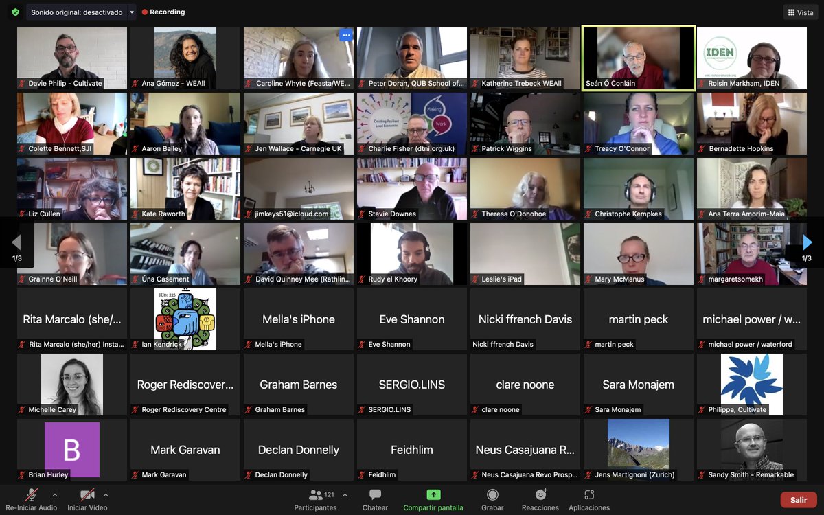 agomezaa's tweet photo. @WeallIreland So proud to see so many people participating on the WEAll Ireland Hub's event #breakdownorbreakthrough Well done! #wellbeingeconomy @WEAll_Alliance @KTrebeck @Jen_CarnegieUK @KateRaworth https://t.co/BKoy0lZdGs