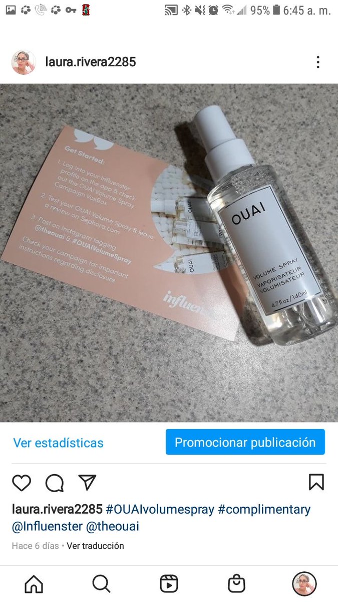 laurariveradc's tweet photo. #OUAIvolumespray #complimentary @Influenster @theouai https://t.co/l9EdCjbXIz