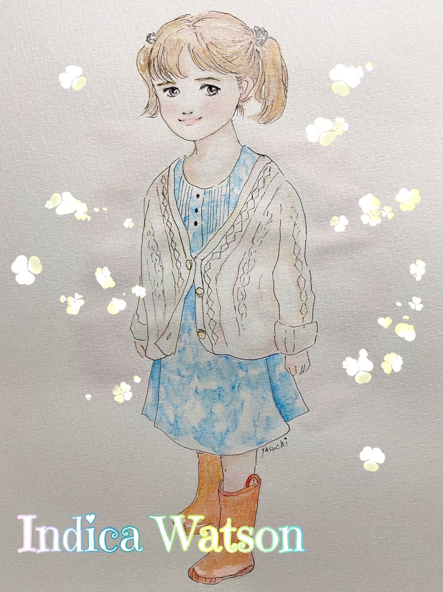 yasuchi23's tweet photo. I drew Indica Watson☺️ She is a wonderful actress and so cute✨ #IndicaWatson #sherlock #TheElectricalLifeofLouisWain #fanart @SiblingSecret https://t.co/fQmogzR4uz