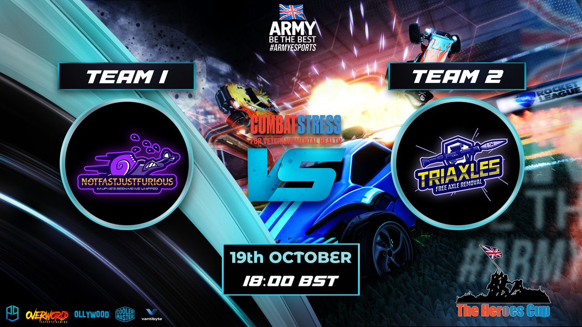 BritArmyesports's tweet photo. 📆Day 7

Tonight see's the conclusion of the group stages for @CSGO - as well as another @RocketLeague match!

Who do you want to see play VS each other in the double elimination first round?

Watch live from 1800 at https://t.co/PWAivh1vfc

#rocketleague
#CSGO 
#armyesports https://t.co/wvCbPagIqb