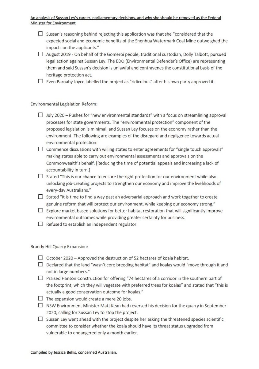 HippopiJ's tweet image. I made this a little while ago - it contains all of Sussan Ley's top "achievements": [1] #MinisterForExtinction #MinisterForEnvironment #LNPclimateVandals #LNPCorruptionParty #ClimateCrisis