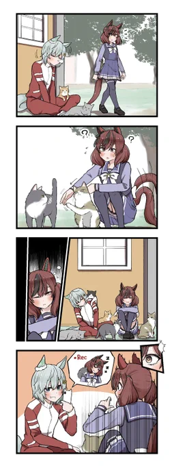 猫のお誘い

#ウマ娘 