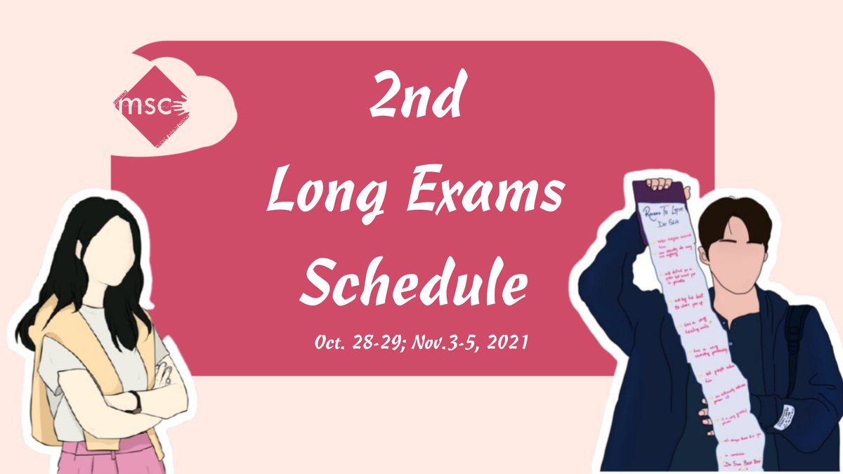 uermmsc's tweet photo. [SECOND LONG EXAMS SCHEDULE]

𝑳𝒂, 𝑳𝒂, 𝑳𝒂, 𝑳𝒂, 𝑳𝒂, 𝑳𝒂, 𝑳𝒂, 𝑳𝒂, 𝑳𝒂 𝑬𝒙𝒂𝒎 𝑺𝒆𝒂𝒔𝒐𝒏! 

Good luck, future doctors! 💙💛

#KonektadongUERM https://t.co/sGROzlrlaY
