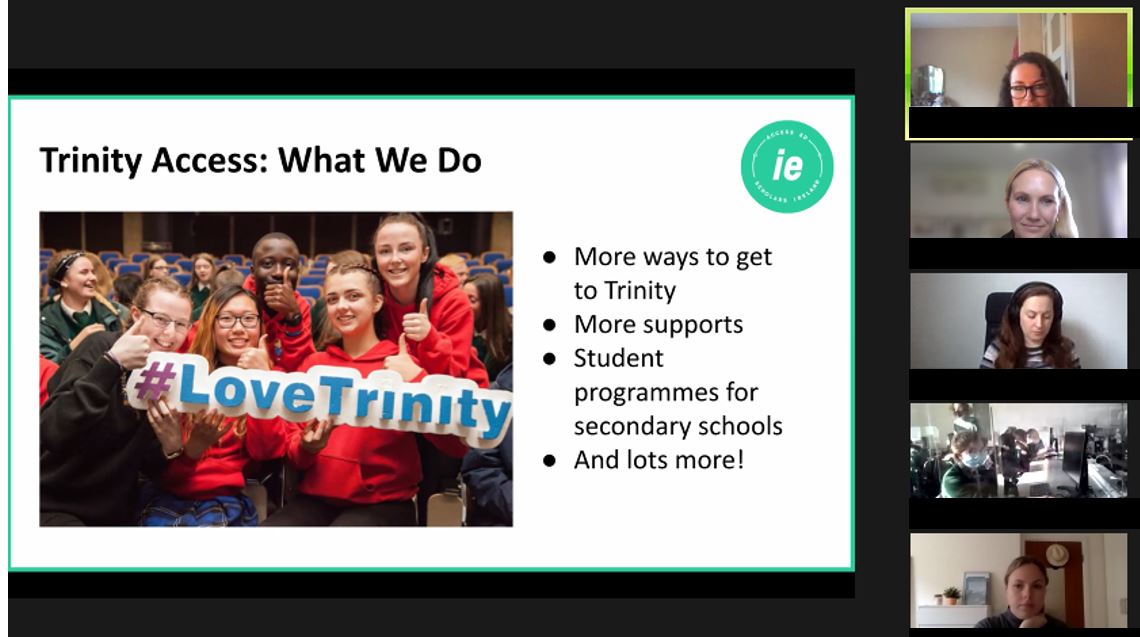 _AccessEd's tweet photo. We had a blast hosting the 2021-22 #ScholarsIRL Programme launch event alongside @AccessTCD this afternoon ๐ฎ๐ช๐ Pupils were addressed by Professor Tangney from @tcddublin, met their PhD tutors and learnt about university study skills ๐จโ๐ป๐
#universityaccess #thirdleveleducation https://t.co/9lEpWEiSft